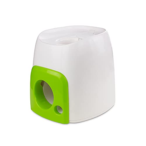 ALL FOR PAWS Snack Fetch'N Treat - Juguete dispensador interactivo para perros, Blanco/Verde, 16 x 16 x 20 cm