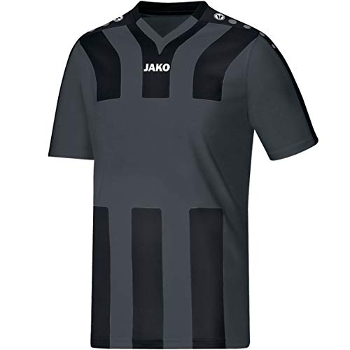 JAKO Santos KA – Camiseta de fútbol Camiseta, Infantil, Trikot Santos KA, Antracita/Negro, 128
