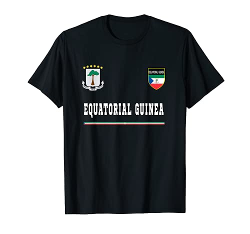 Guinea Ecuatorial Sport/Soccer Jersey Bandera Fútbol Camiseta