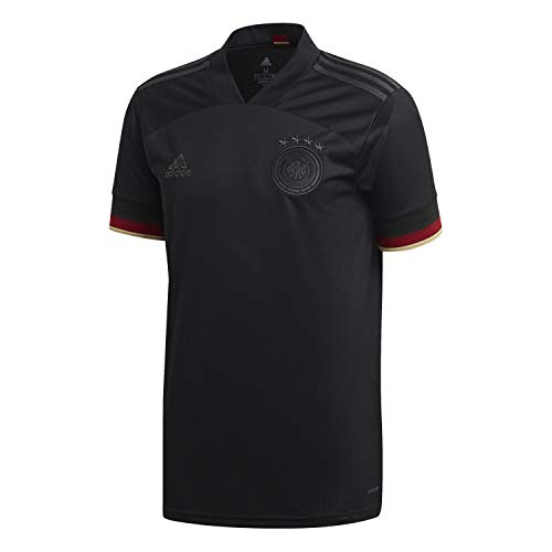 adidas Alemania Temporada 2020/21 Camiseta Segunda equipación, Unisex, Negro, 176