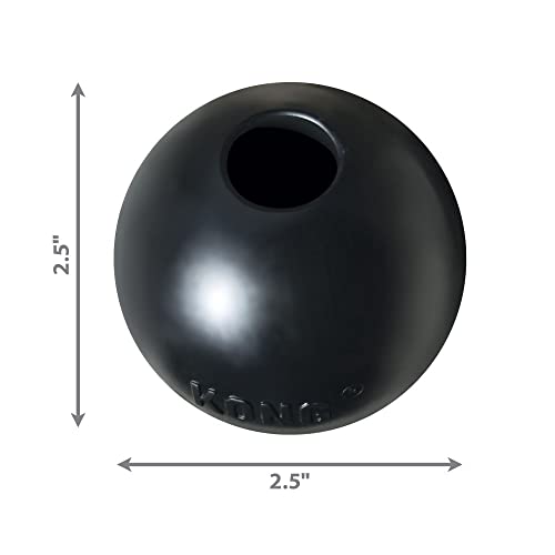 KONG - Extreme Ball - Juguete de caucho para mandíbulas potentes, negro - Para Perros Pequeños