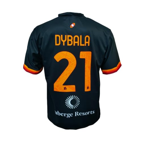 AS Roma - MA/RO2324/THIRD Riyadh/Dybala, Camiseta de fútbol Niños y Chicos,