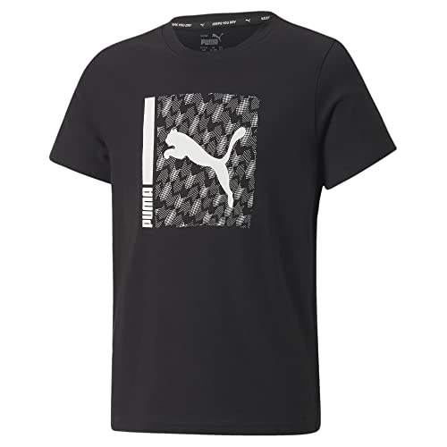 PUMA Active Sports tee B Camiseta, Unisex Niños, Black, 152