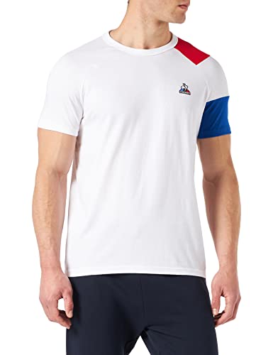 Le Coq Sportif Camiseta Bat tee SS No 1 M para Adulto/Unisex, N.O.W/B.Electro/Rouge Electro, M