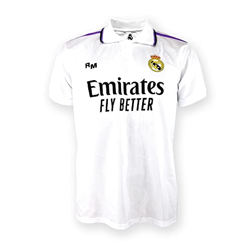 Camiseta Primera equipación del Real Madrid 2022-2023 - Replica Oficial con Licencia Oficial de Real Madrid – Adulto (as4, Alpha, l, Regular, Regular, Regular)
