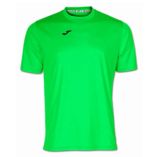 Joma Combi - Camiseta de Manga Corta, Hombre, Verde (Flúor), M