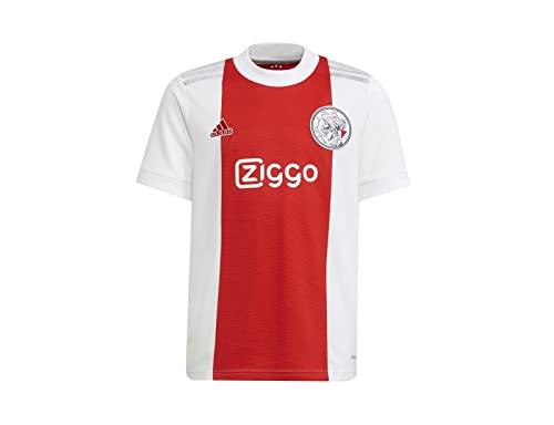 adidas AJAX Temporada 2021/22 Camiseta Primera Equipación T-Shirt, Boys, Blanco/Rojo, 910Y