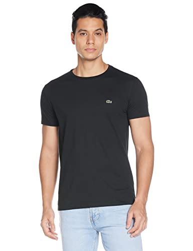 Lacoste TH6709 Camiseta, Negro, M para Hombre