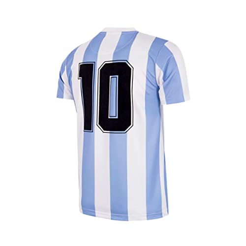 copa Maradona X Argentina 1986, Camiseta, White-Blue, Talla M