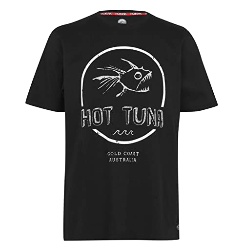 Hot Tuna - Camiseta para hombre Nero Crcl Logo 4XL