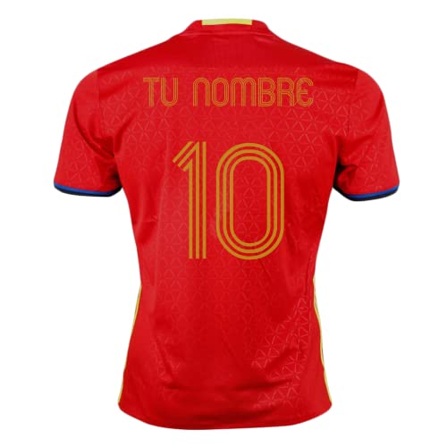 Personalizable - Camiseta Réplica Oficial Selección Española 2016 (as4, Alpha, m, Regular, Regular, M)