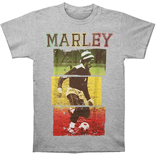 Bob Marley - Camiseta de fútbol unisex para hombre en color gris - XL