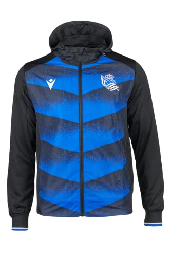 Real Sociedad | Official Anthem Jacket | Zipped | 2021-22 Season | Polyester | Blue | Size M