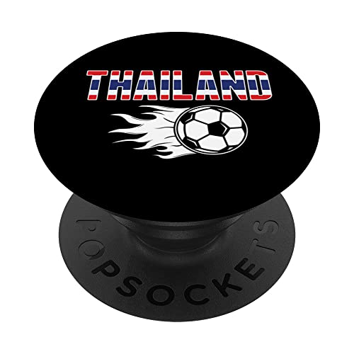 Orgullosa camiseta de los fanáticos del fútbol de Tailandia - amantes del fútbol tailandés PopSockets PopGrip Intercambiable
