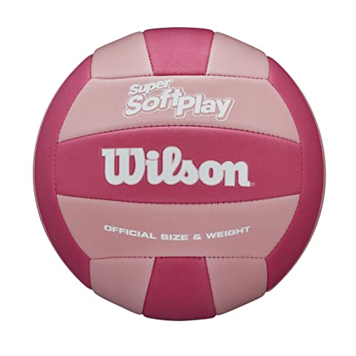 Wilson Pelota de voleibol Super Soft Play, Cuero sintético, Exterior e interior, Vóley-playa