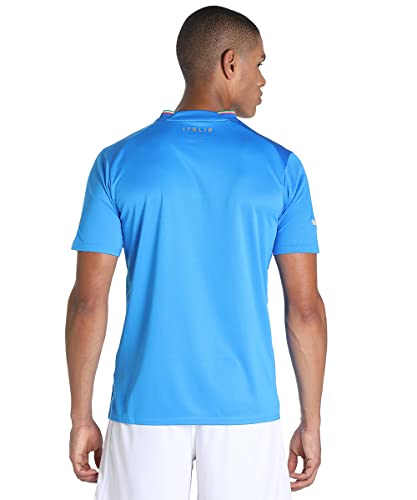 FIGC Season 2022/23 Official Home T-Shirt, Men's, Ignite Blue-Ultra Blue, XL