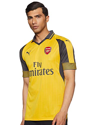 PUMA – Chaqueta de Arsenal Football Club Away 16 – 17 réplica Camiseta de fútbol, English Premier League, Camiseta, Hombre, Color Spectra Yellow/Ebony, tamaño S
