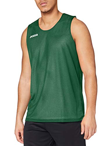 Joma Aro Basketball Reversibil Camiseta, Hombres, Verde-Blanco, L