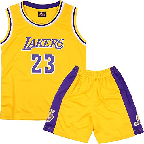 DaceStar Conjunto Trajes de Baloncesto Niño Pantalones Cortos y Camiseta Tirantes 4 5 6 8 10 12 14 años XL