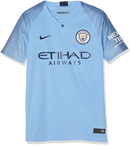 NIKE Manchester City FC Stadium Jersey Short-Sleeve Home Camiseta, Unisex niños, Azul (Field Blue/Midnight Navy), S