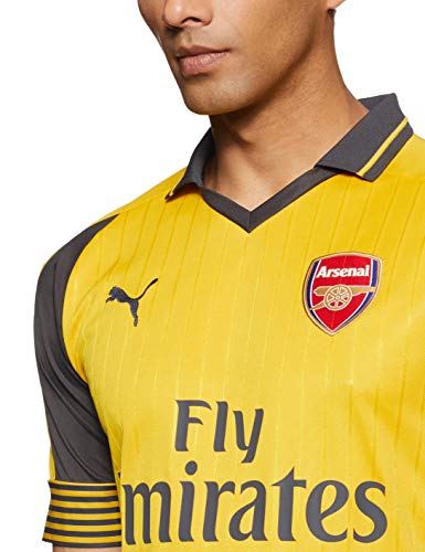 PUMA – Chaqueta de Arsenal Football Club Away 16 – 17 réplica Camiseta de fútbol, English Premier League, Camiseta, Hombre, Color Spectra Yellow/Ebony, tamaño S