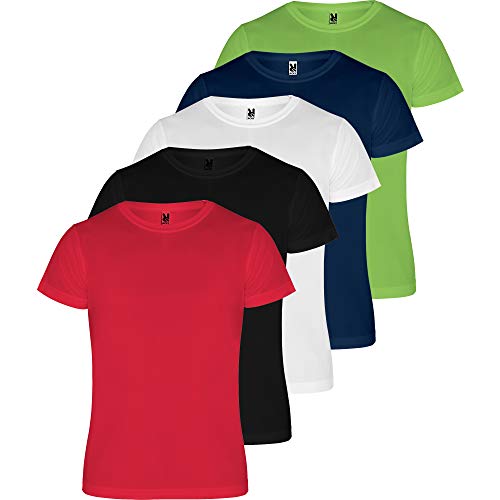 Roly Camiseta Camimera (Pack 5) Deporte Camiseta Técnica para Fitness o Running Transpirable Combo4L