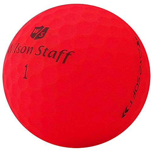 lbc-sports 24 Wilson Staff Dx2 / Duo Soft Optix - Pelotas de Golf AAAAA, Color Rojo, Acabado Mate, Pelotas de Golf usadas