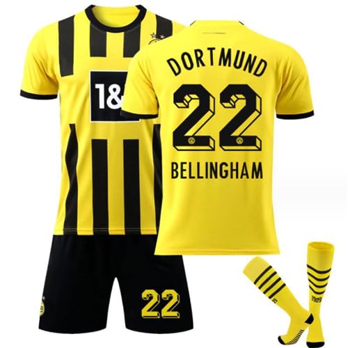 ENIXWH Dortmund 9 11 22 - Camiseta de fútbol para niños, diseño de Dortmund, 22, S