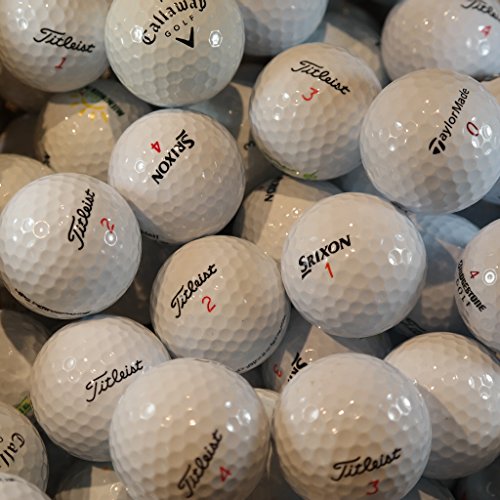 100 pelotas de golf recuperadas de lagos Titleist Callaway Srixon Bridgestone Mix AAA/AAAA