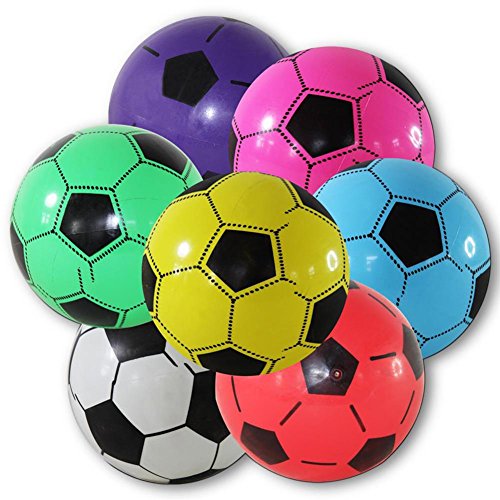 Balón de fútbol 12x pelotas de plástico de 20 cm