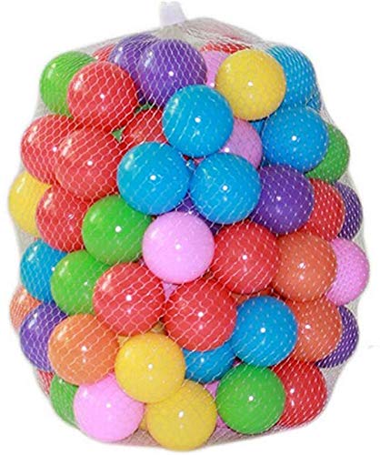 Hua Xin 100 Pelotas , Bolas de Colores, de plastico Juguetes para bebés Pelotas natación para Niños Piscina