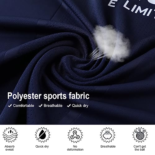 WGVSVLK Kit de camiseta de París 2021/22, camiseta de fútbol para niños, camisetas y pantalones cortos de entrenamiento deportivo No.30 con calcetines y equipo de protección (28)