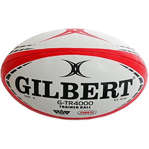 Gilbert G TR4000 Balón Rugby, Unisex Adulto, Rojo, 5