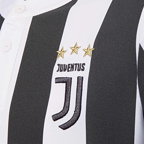 adidas Juve H JSY Y Camiseta 1ª Equipación Juventus 2017-2018, Niños, Blanco/Negro, 128