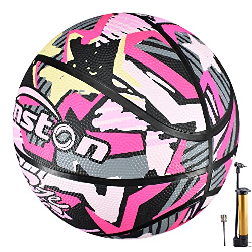 Senston Baloncesto Tamaño 6 Balones de Baloncesto para Mujer Balón de Entrenamiento Resistente al Desgaste y con excelente Agarre
